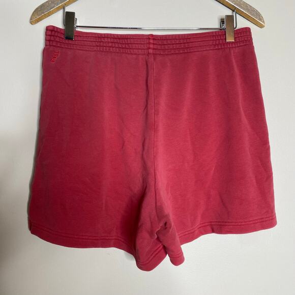 AIRITZIA TNA Faded Red Airy Fleece Mid-Thigh Shorts Size Large - Picture 5 of 7